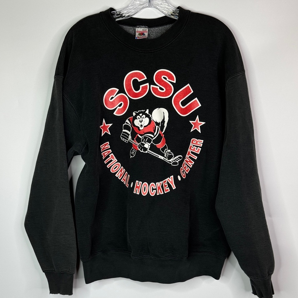 Vintage SCSU National Hockey Center FOTL Sweatshirt Size Large